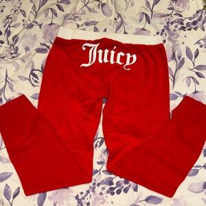 Juicy Couture Red Track Pants